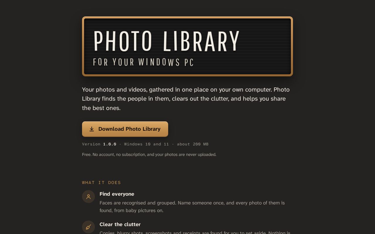 Preview of Photo Library Releases