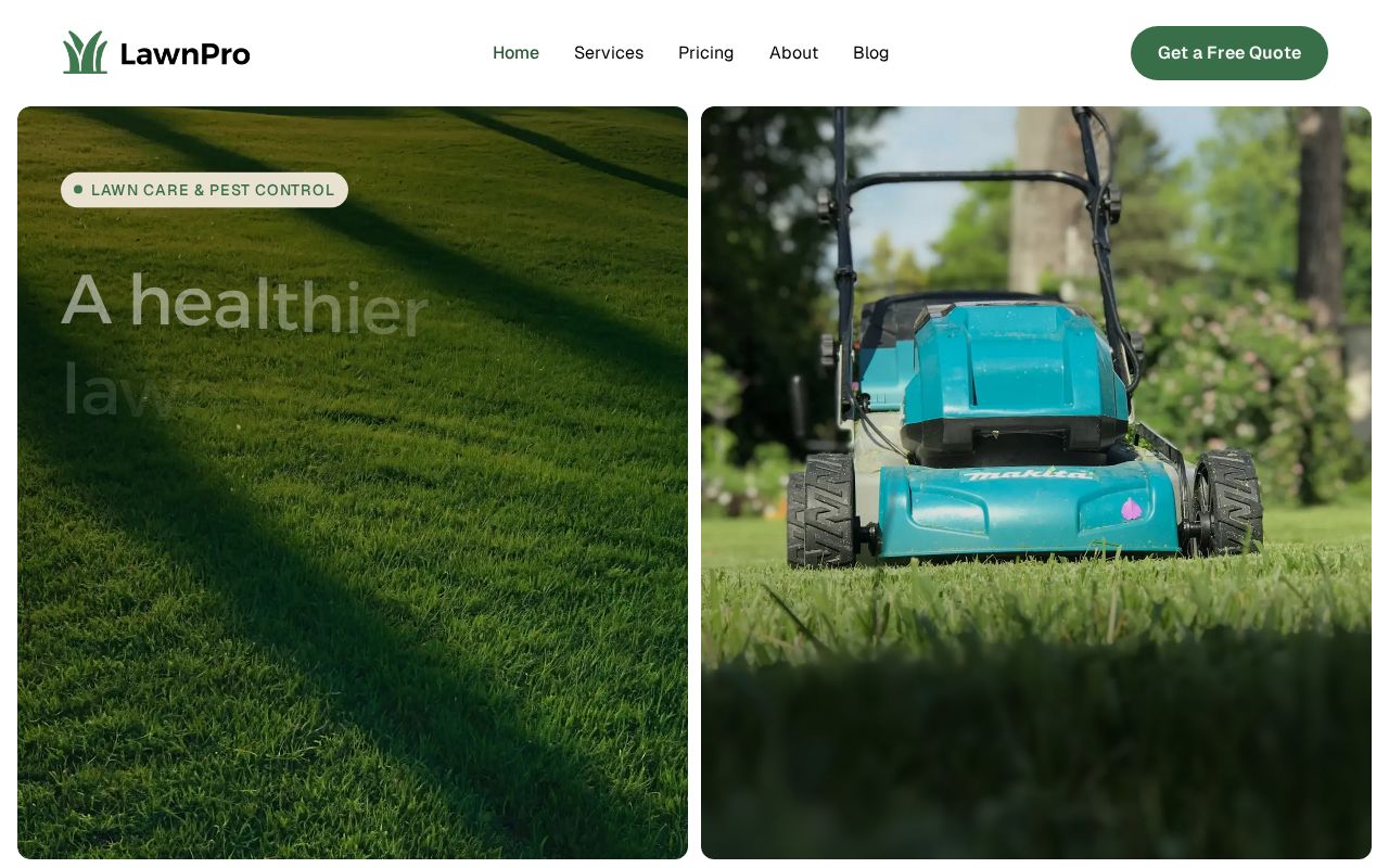 Preview of LawnPro Astro Theme