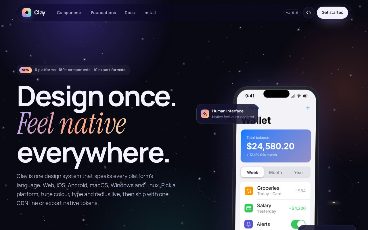 Preview of Clay Design System