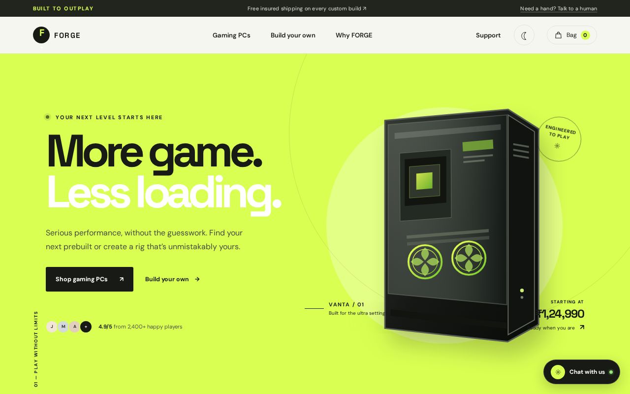Preview of Forge Pc Storefront