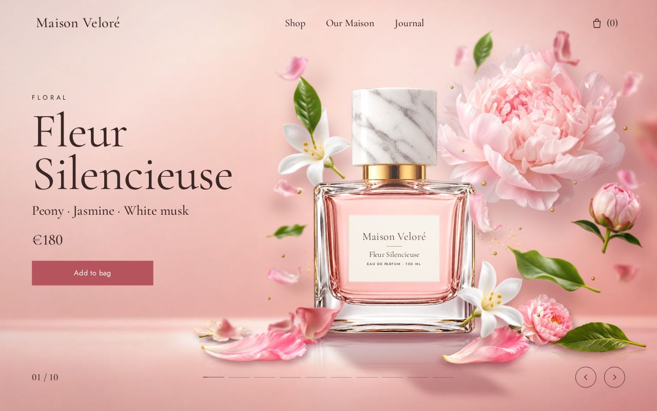 Preview of Maison Veloré: Niche Perfume House (concept project)