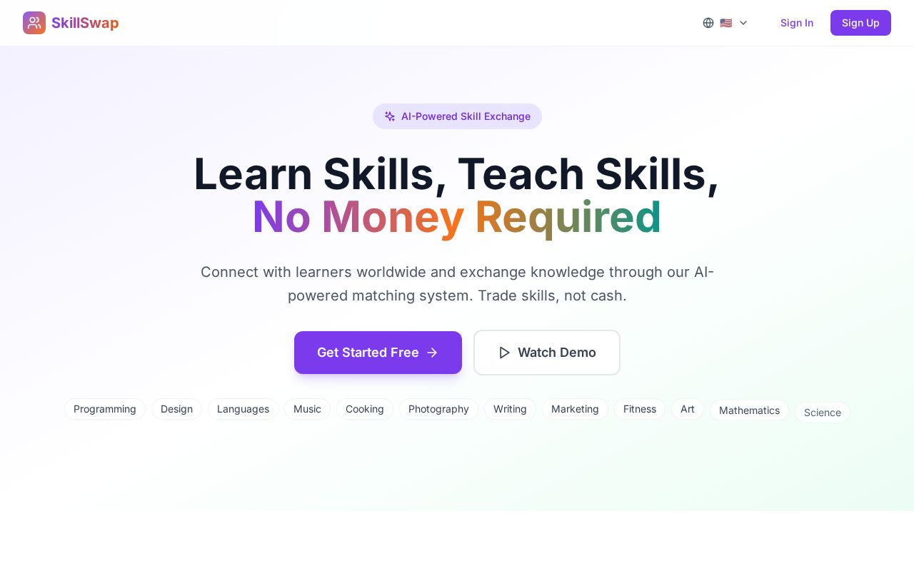 Preview of SkillSwap