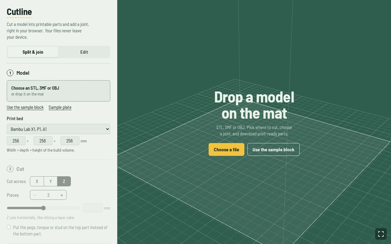 Preview of CutLine3d