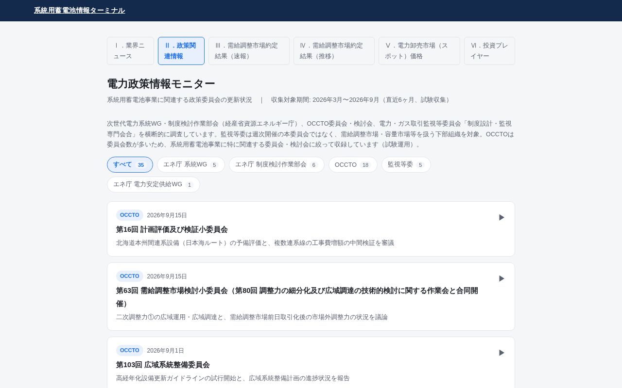 Preview of Policy Monitor