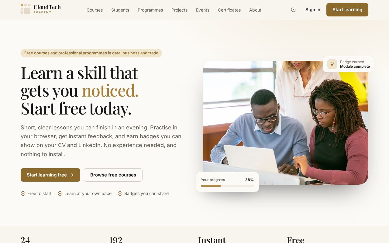 Preview of Cloudtech Academy
