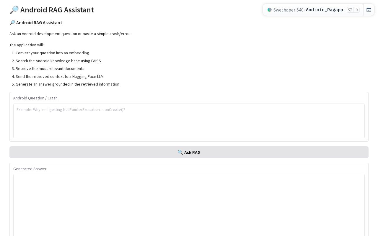 Preview of Android Ragapp