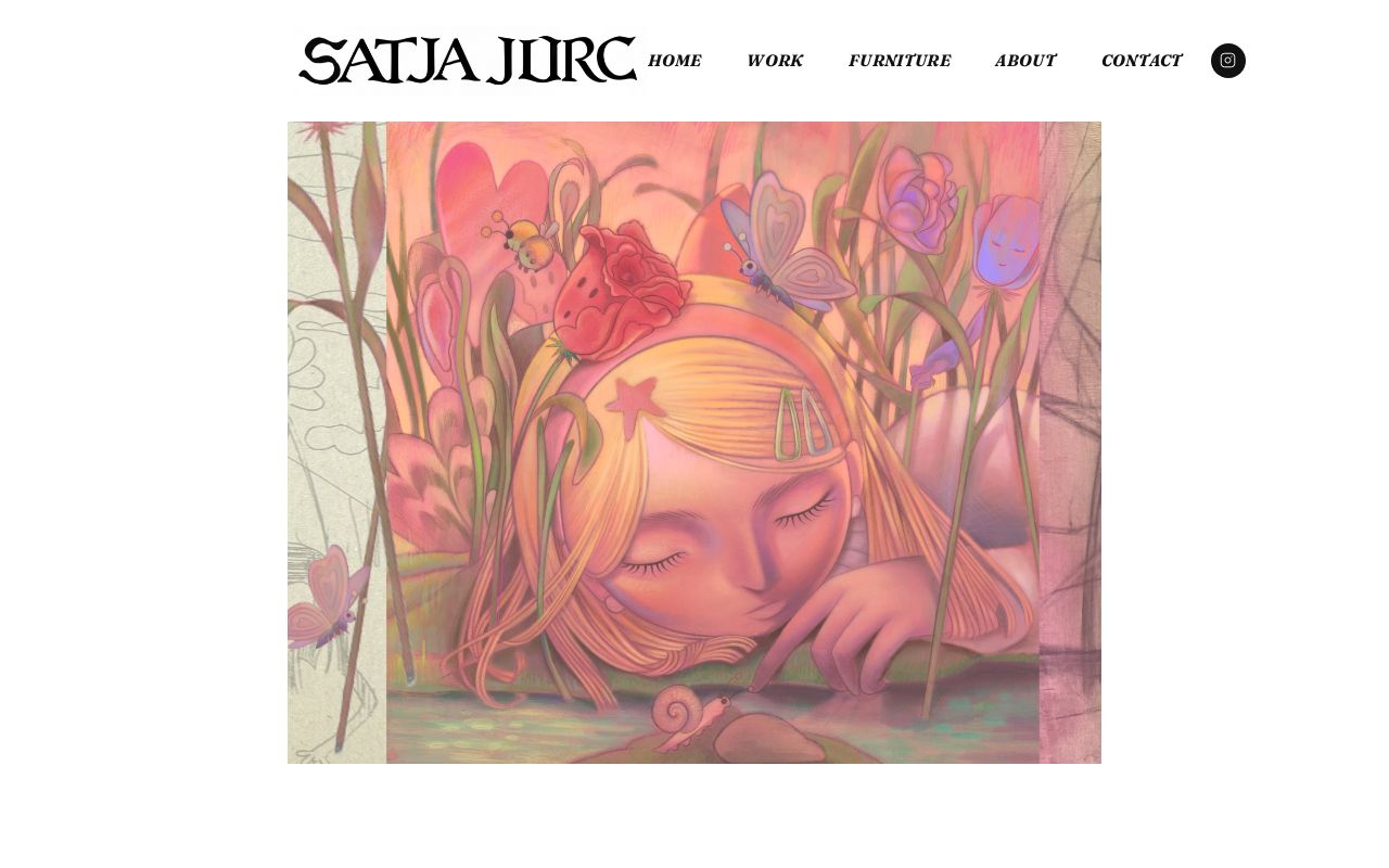 Preview of Portfolio website for visual artist Satja Jurc