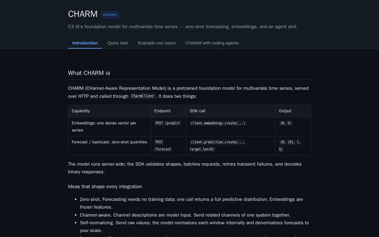 Preview of CHARM Docs