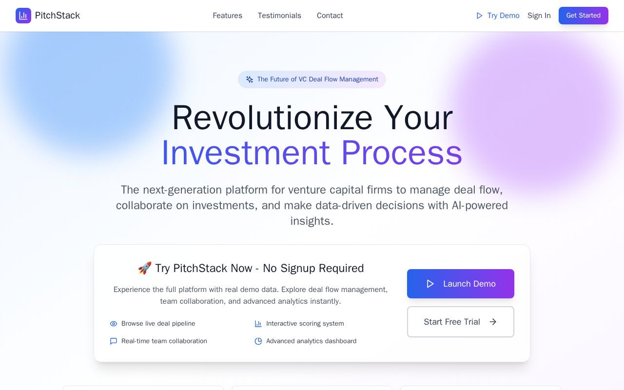 Preview of PitchStack