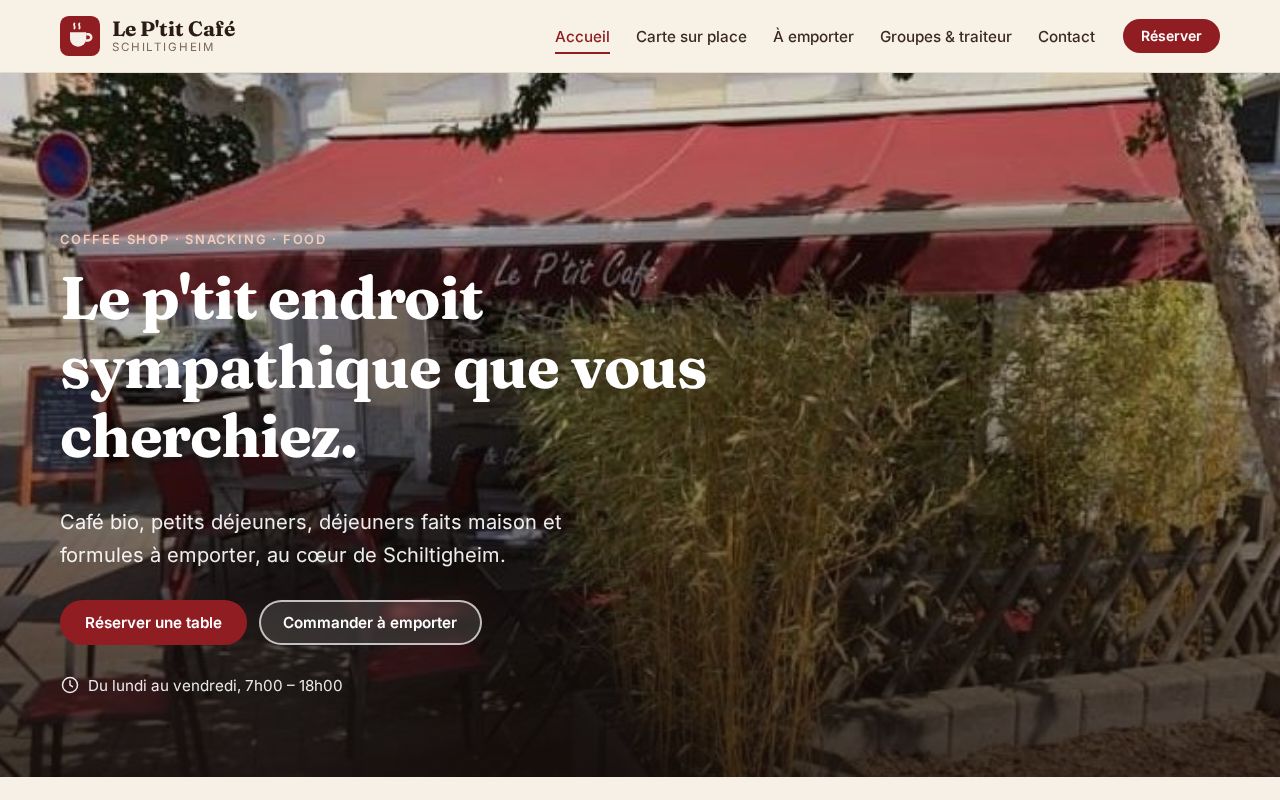 Preview of LePtitCafe Site