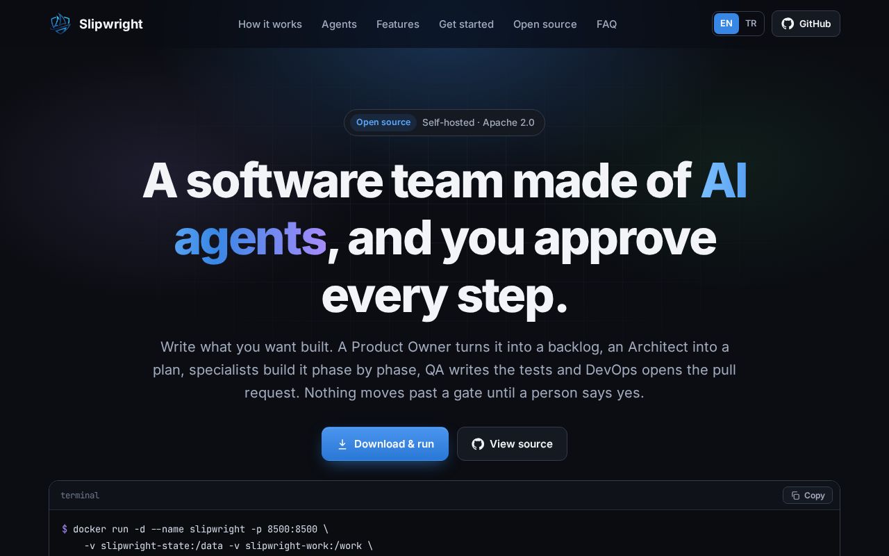 Preview of Slipwright Agent