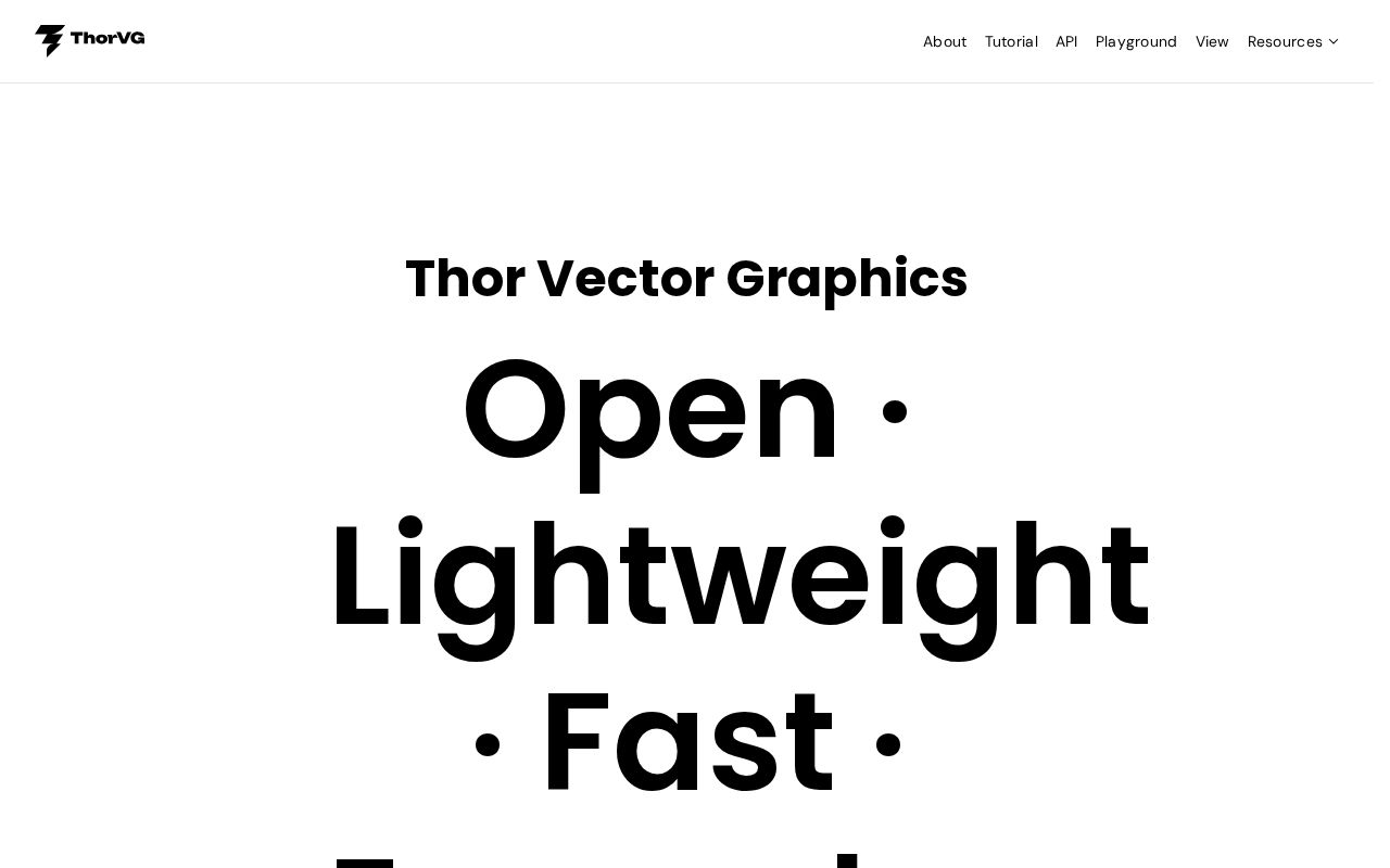 Preview of Thorvg Home