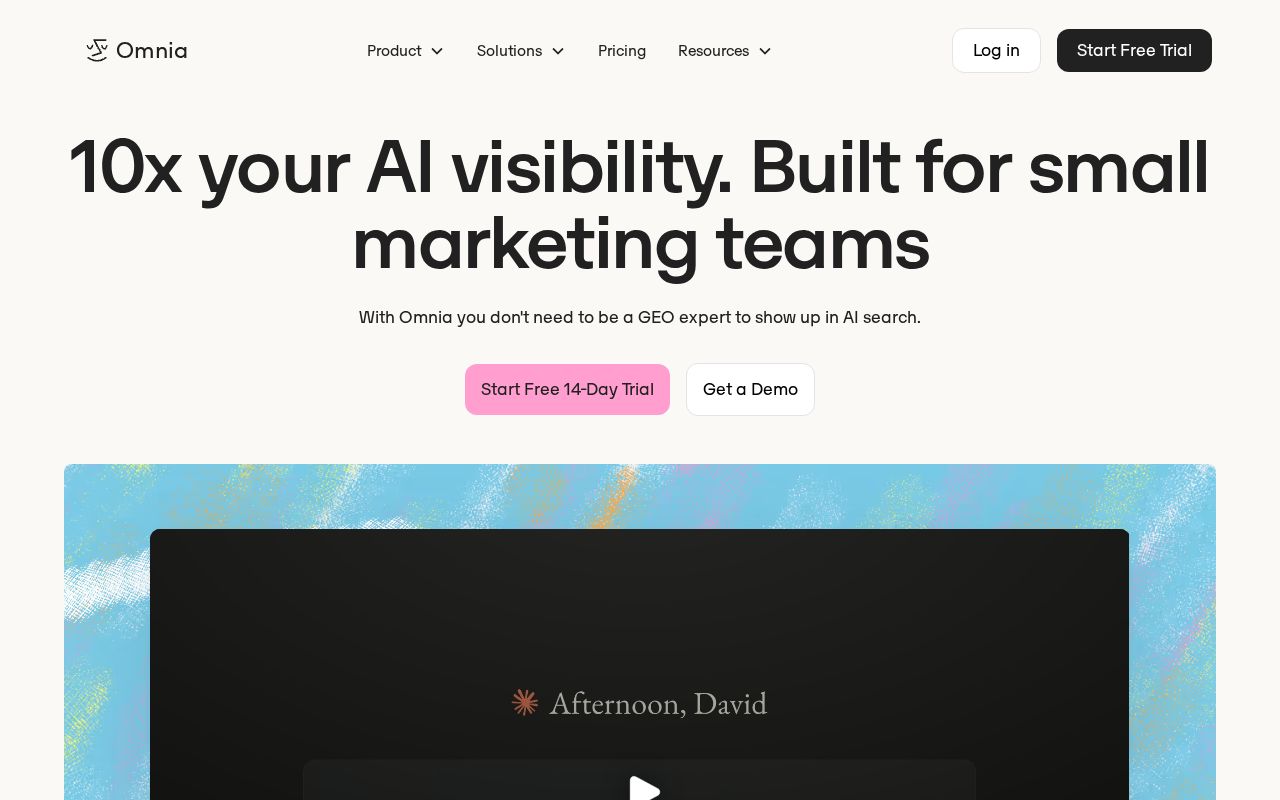 Preview of AI Visibility Software for Small Marketing Teams