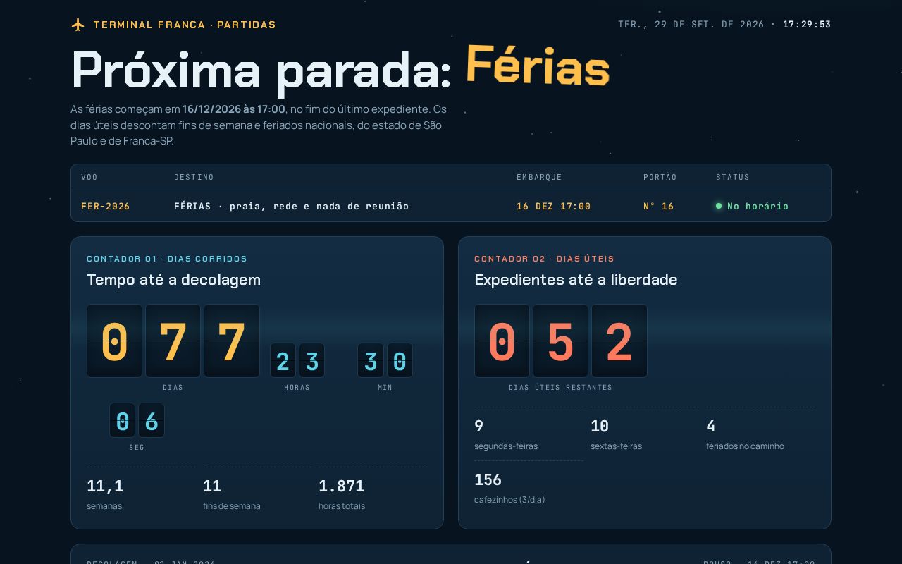 Preview of Contador Ferias