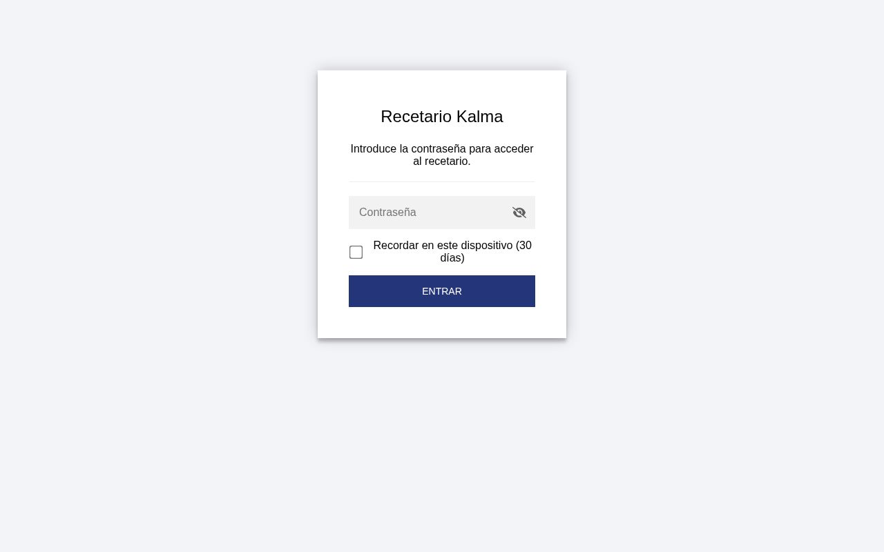 Preview of Recetario Kalma