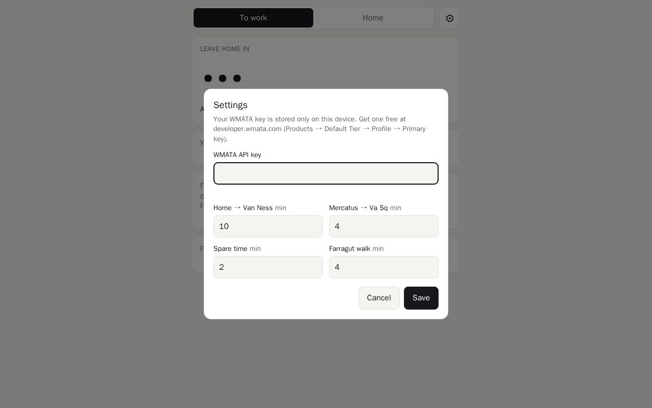 Preview of Metro Timer