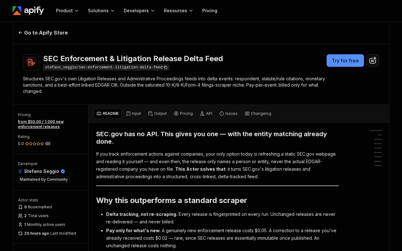 Preview of Sec Enforcement Litigation Delta Feed