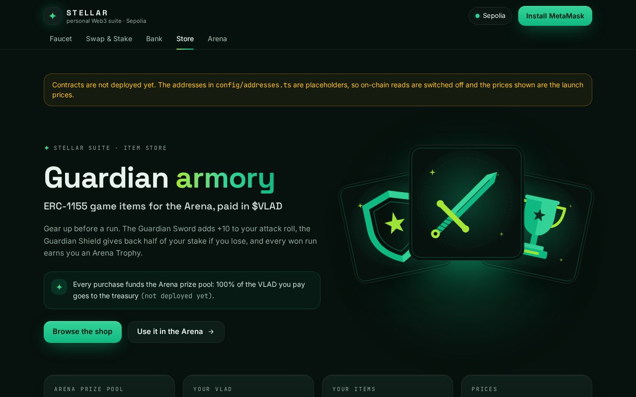 Preview of Stellar Store