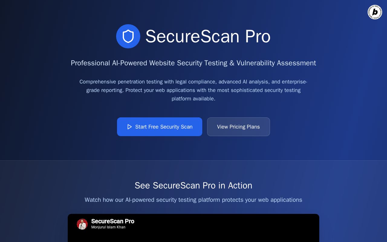 Preview of SecureScan Pro