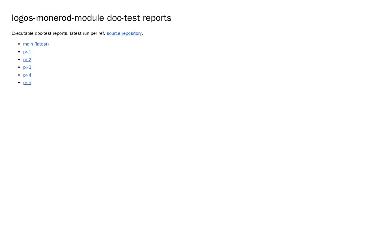 Preview of Logos Monerod Module