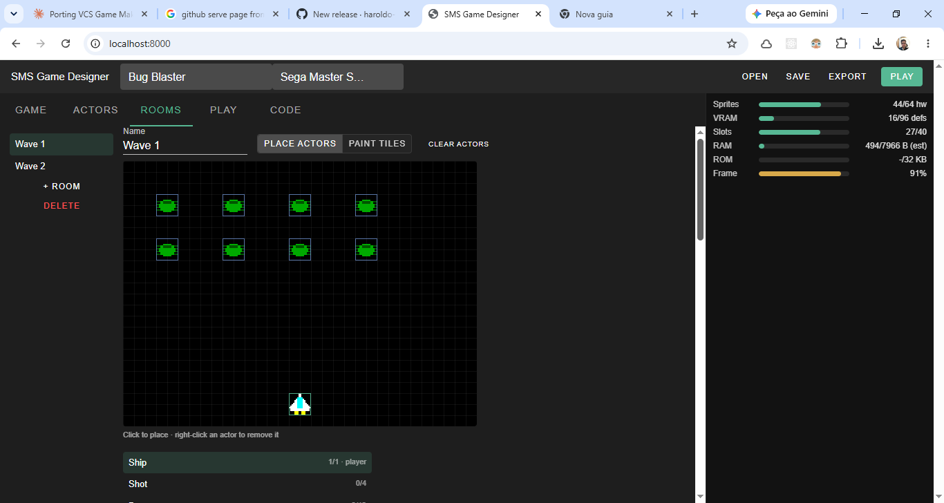Preview of Sega Master System Game Designer