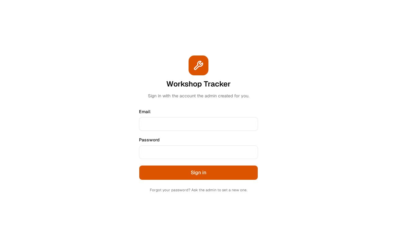 Preview of Workshop Tracker