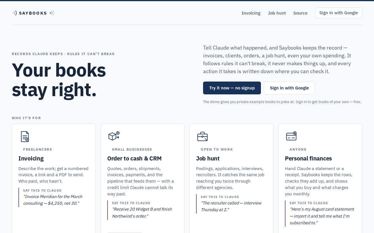 Preview of Saybooks