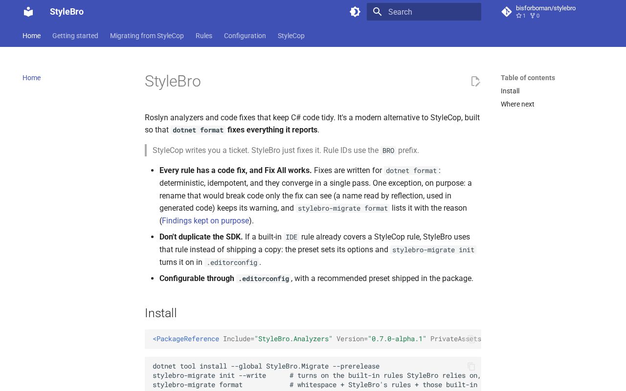 Preview of Stylebro