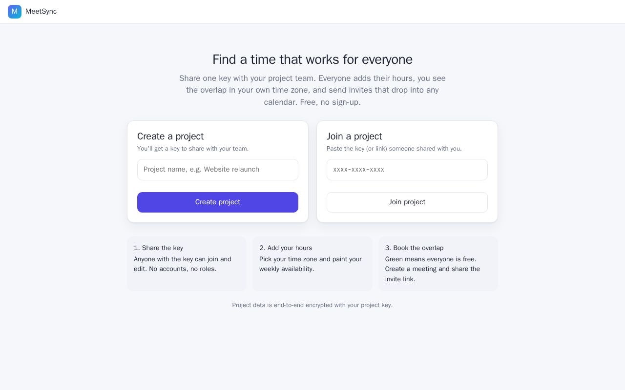 Preview of Meetsync