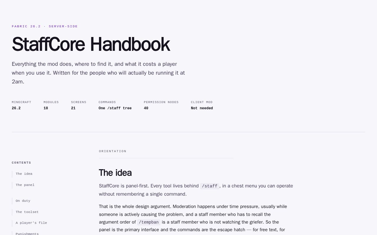 Preview of StaffCore