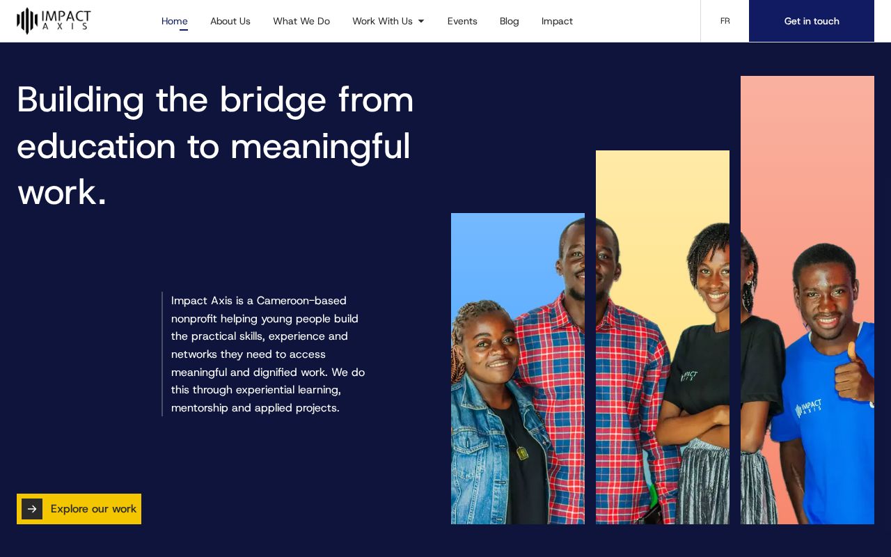 Preview of Impact Axis Website
