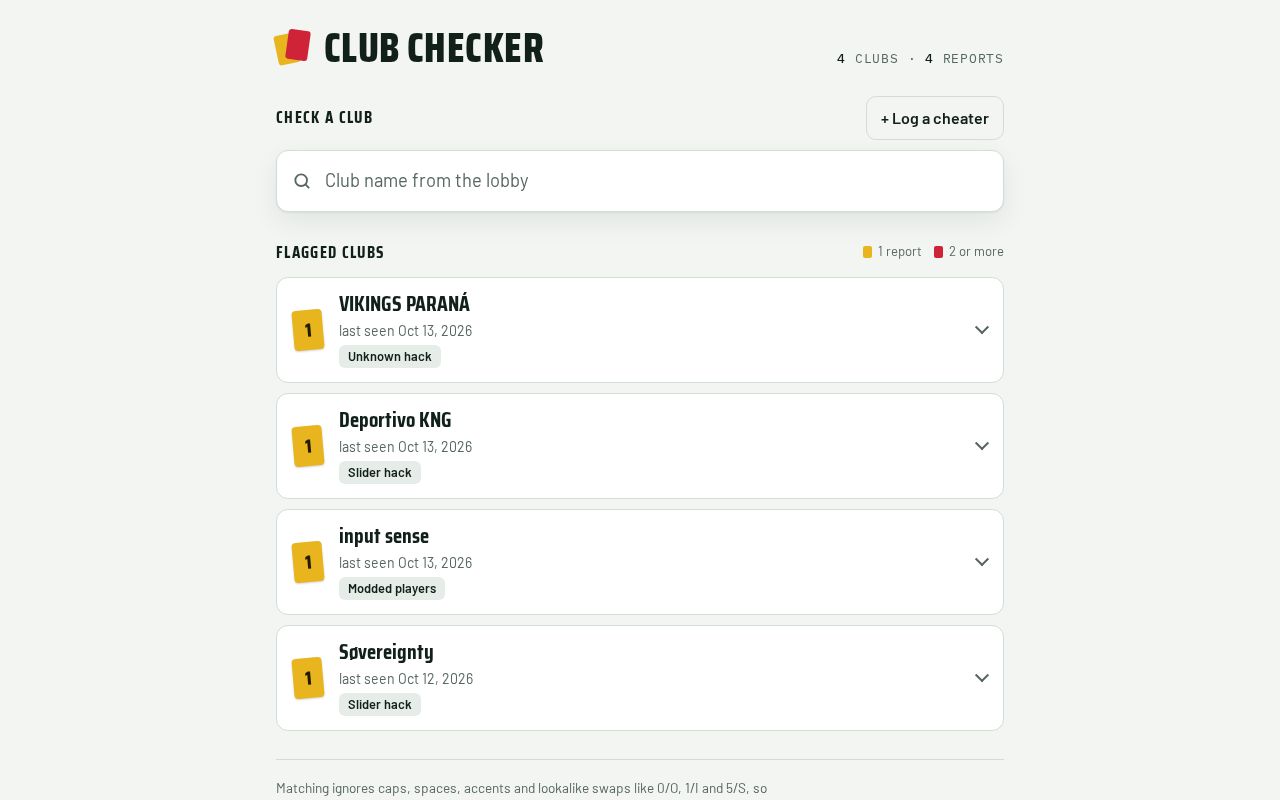 Preview of ClubChecker