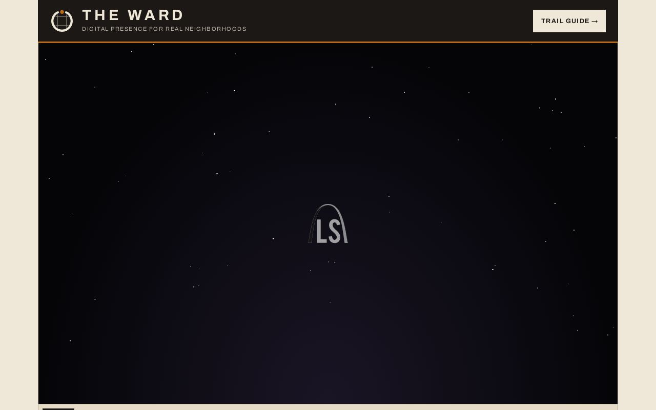 Preview of theward.online — a reusable kit for building a digital presence for real neighborhoods