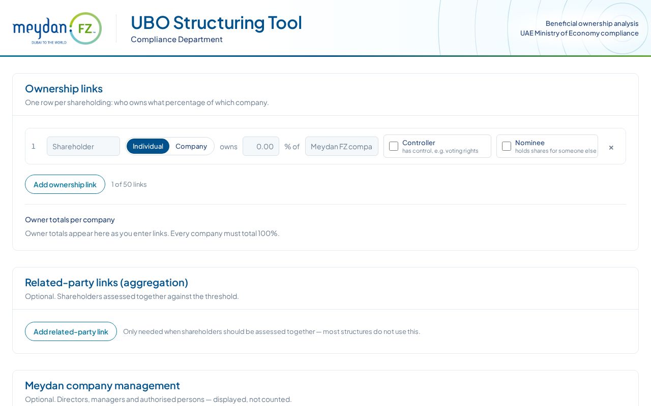 Preview of UBO TOOL