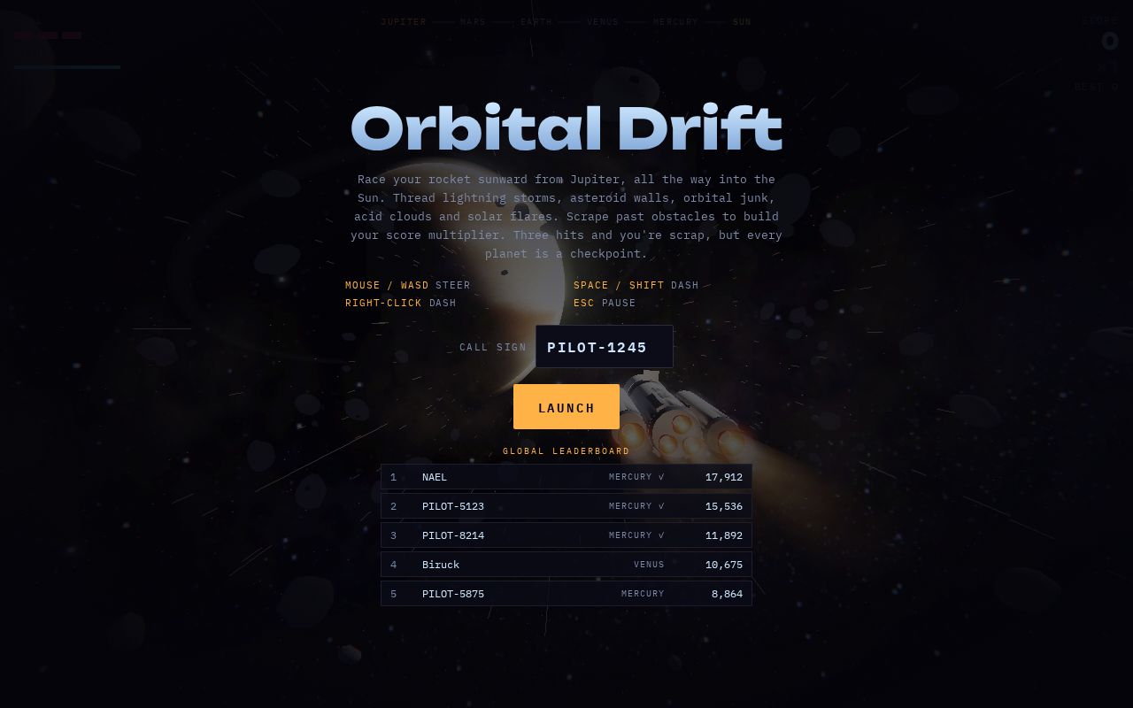 Preview of Space Game