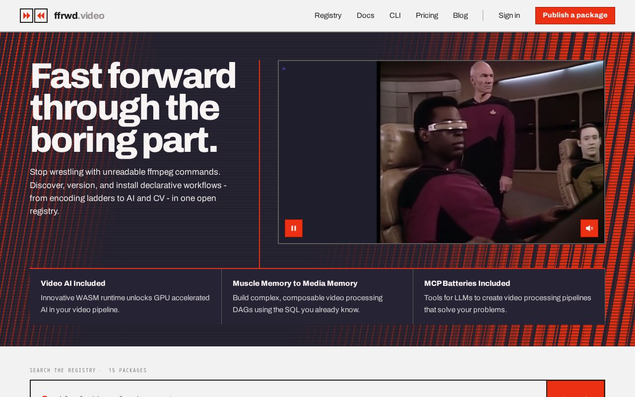 Preview of Ffrwd Cli