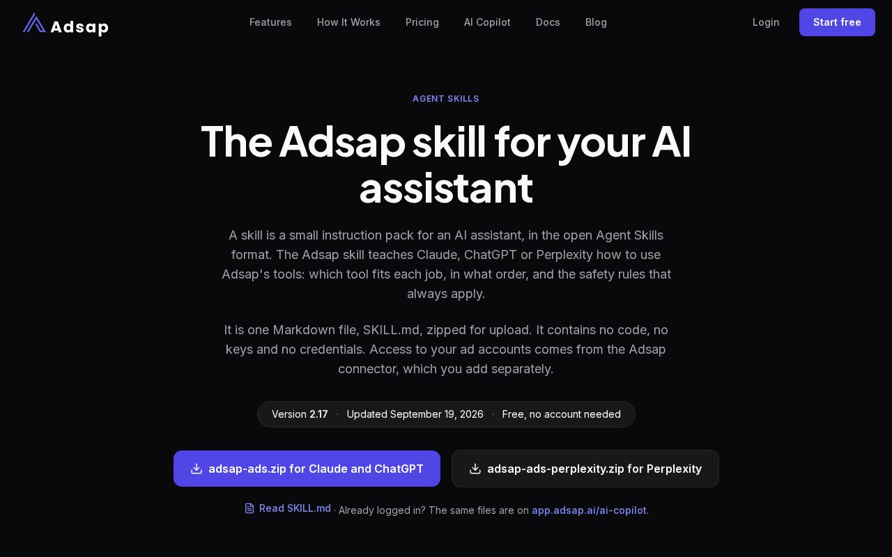 Preview of Adsap Ads Skill