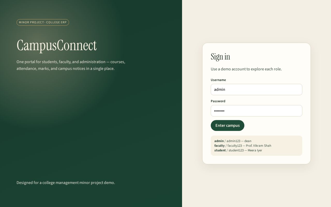 Preview of Campus Connect