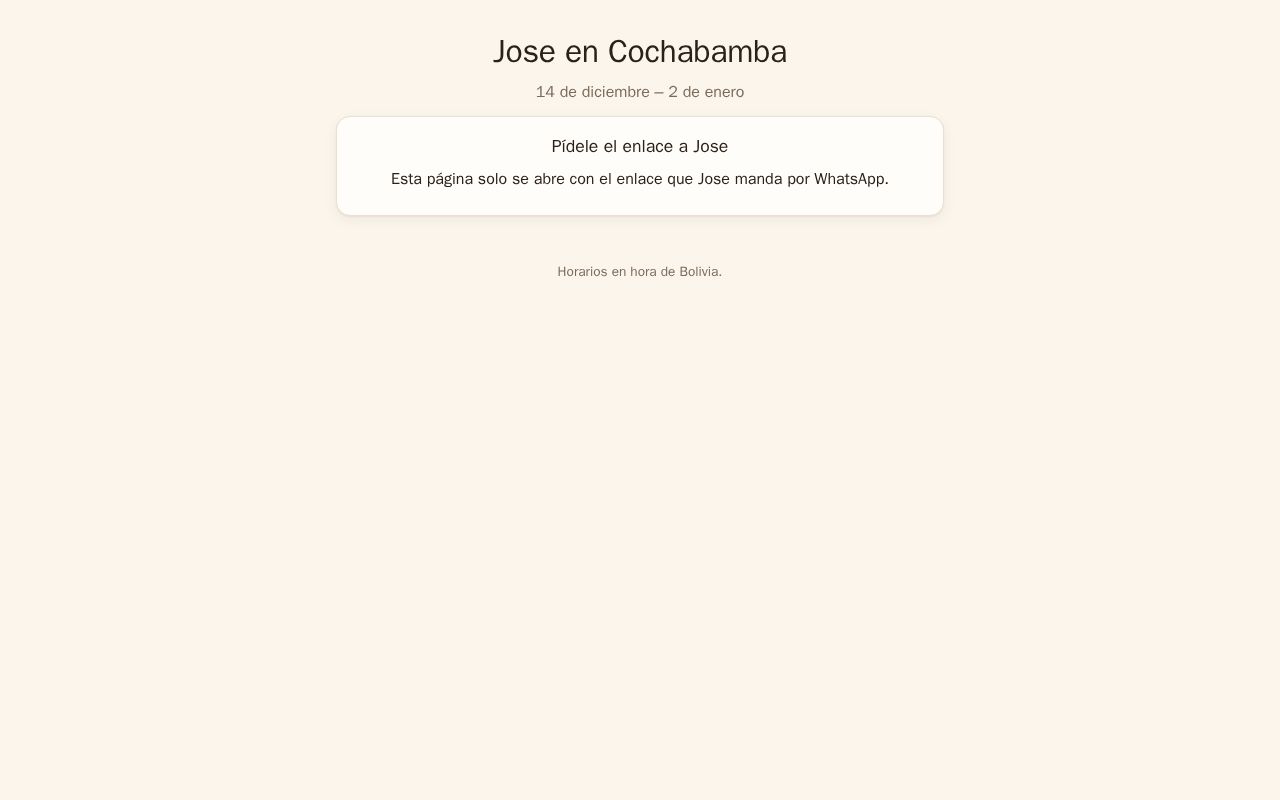 Preview of Bolivia Hangouts