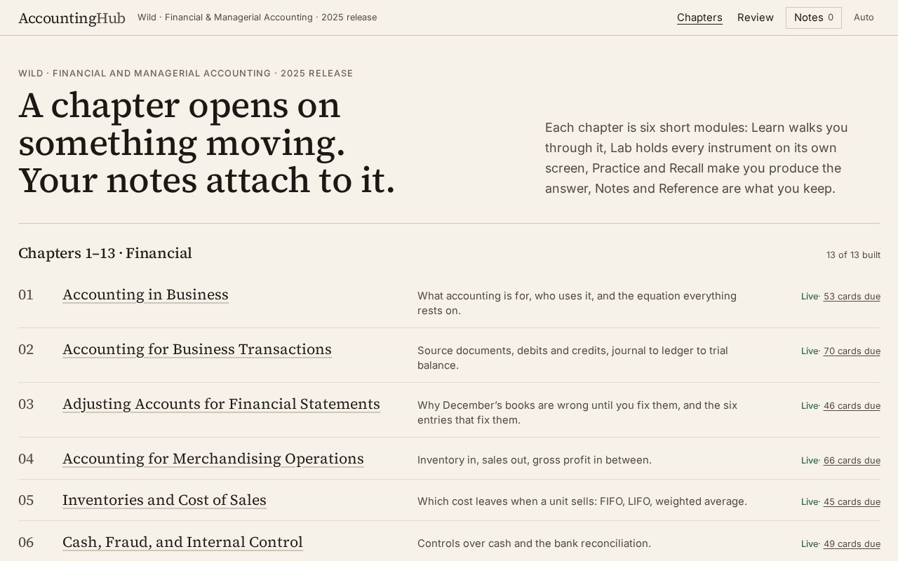 Preview of Accounting Hub