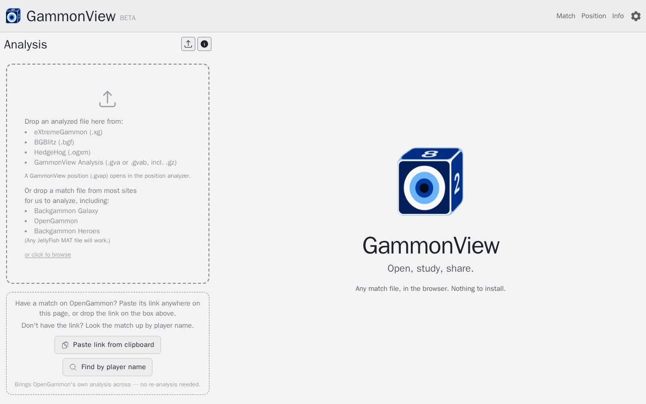 Preview of Gammonview Analysis