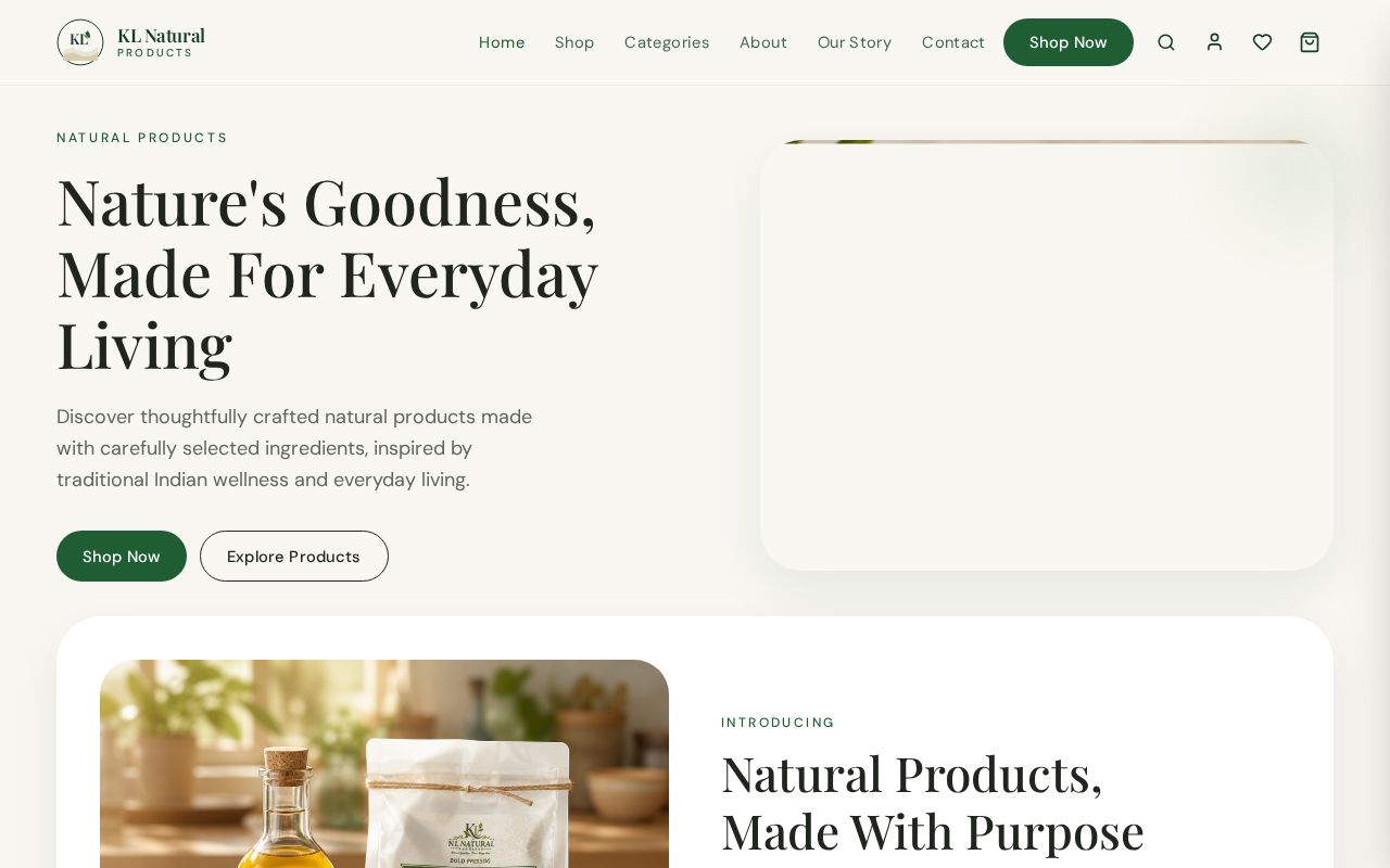 Preview of KL NATURAL PRODUCTS