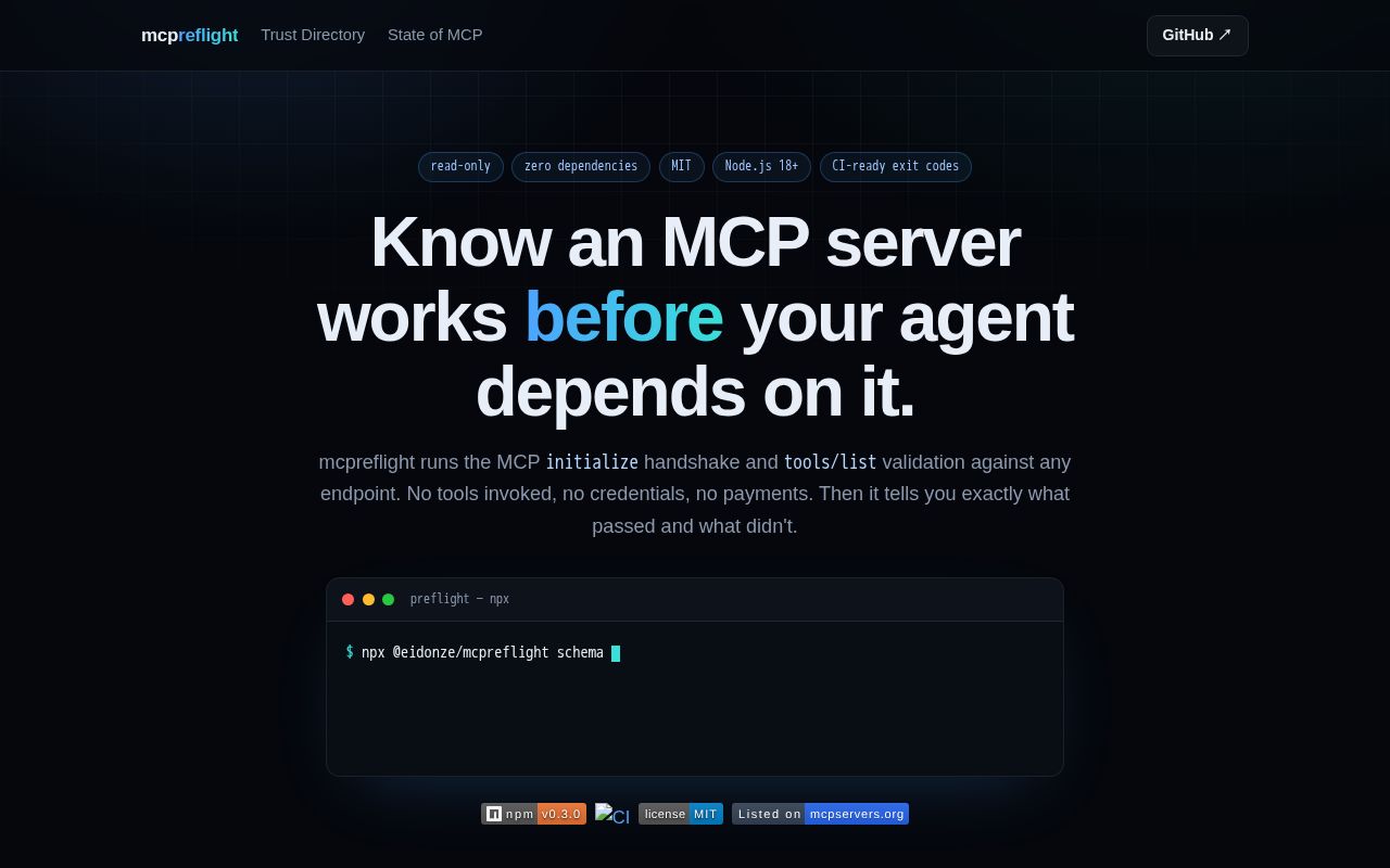 Preview of Mcpreflight