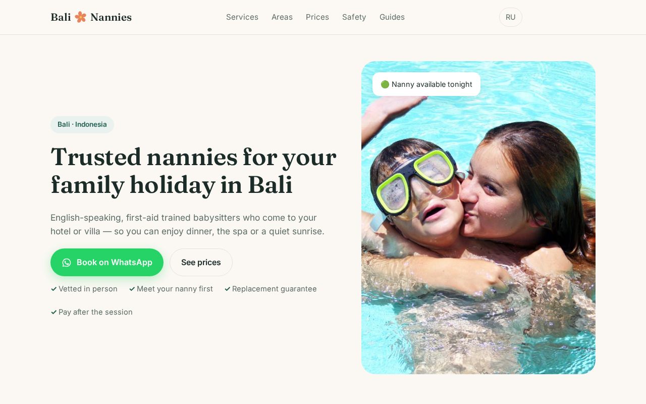 Preview of Bali Nannies