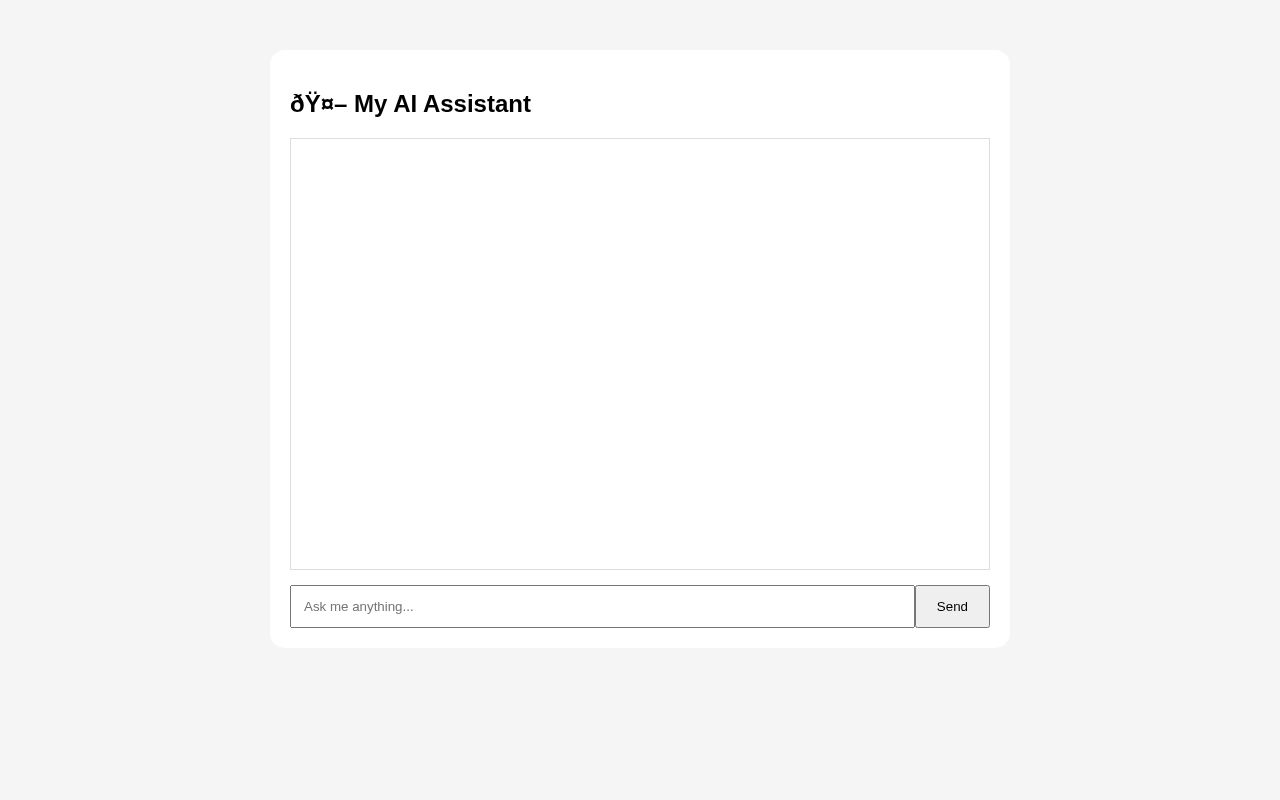 Preview of My Ai Assistant