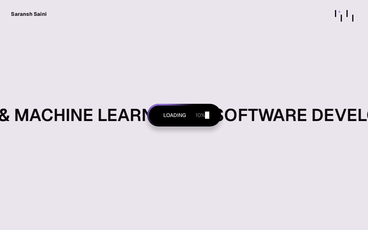 Preview of Portfolio Website