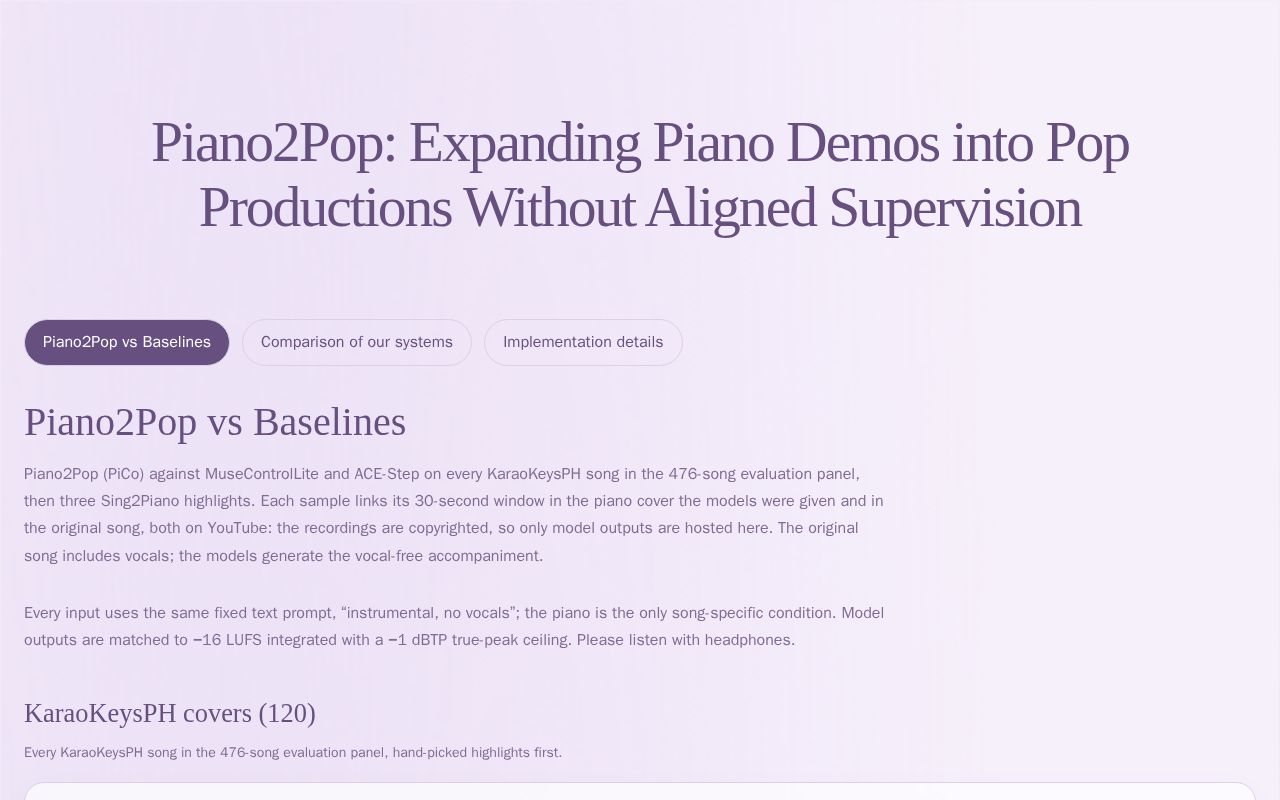 Preview of Piano2pop