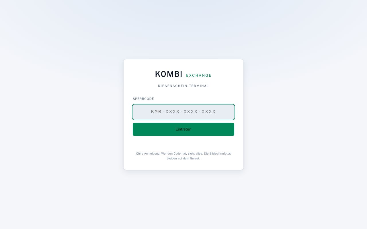 Preview of Kombi Exchange