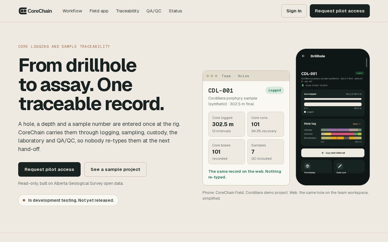 Preview of Corechain Code Sample