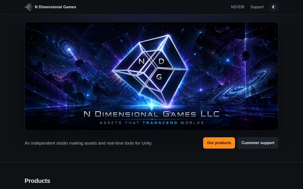 Preview of Ndimensionalgames Site